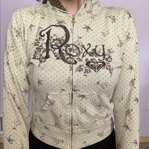 Roxy floral zip-up